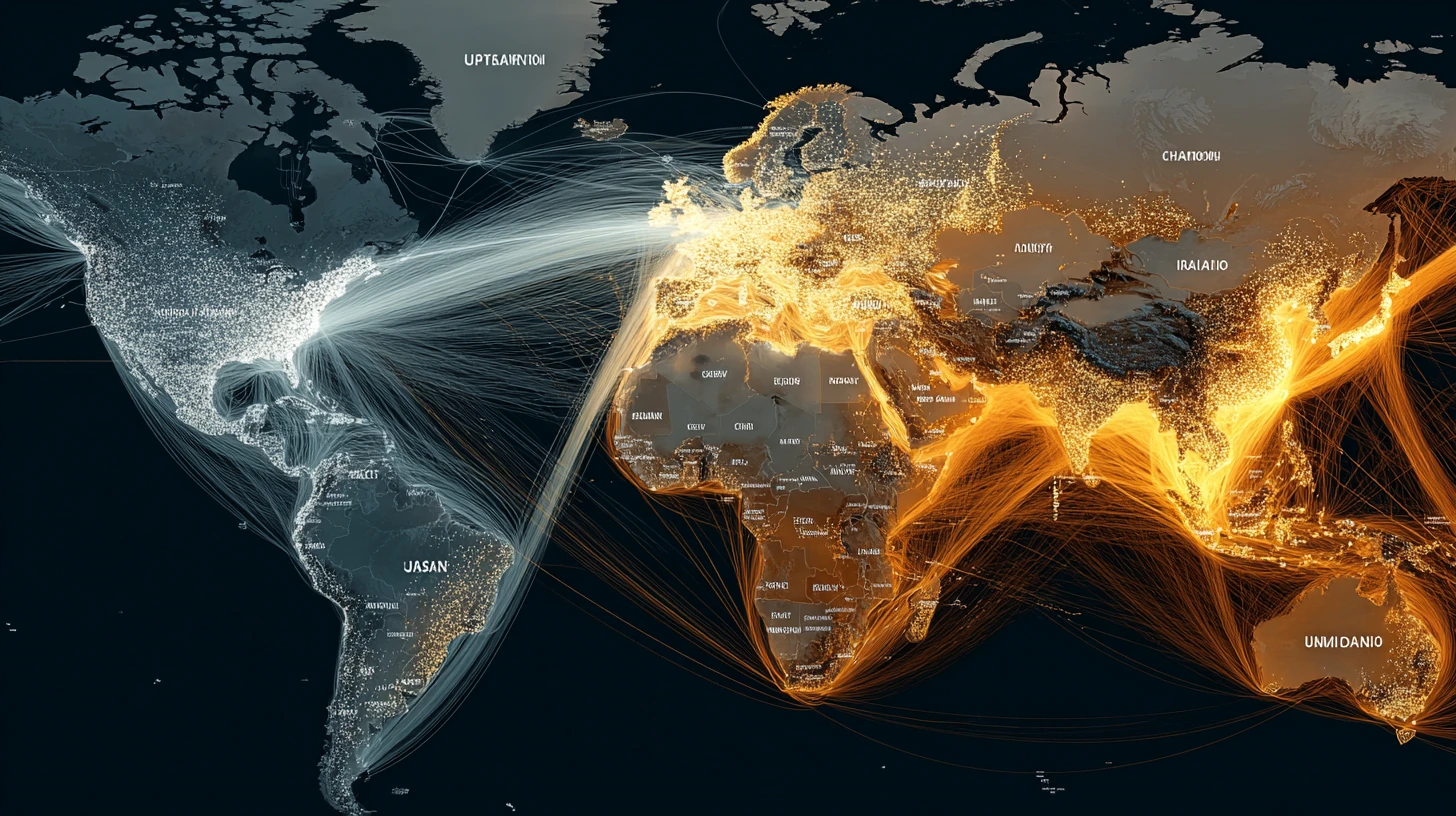 Darkmatter darknet market global delivery network visualization